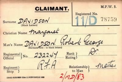 Thumbnail for 019/0112/DAV-DAV > Davidson, Robert George (232247)