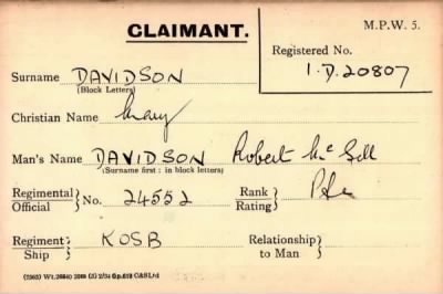 Thumbnail for 019/0112/DAV-DAV > Davidson, Robert Mc Sill (24552)