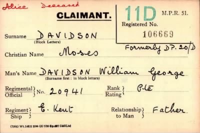 Thumbnail for 019/0112/DAV-DAV > Davidson, William George (20941)