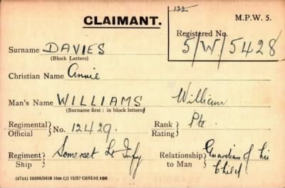 Thumbnail for 019/0112/DAV-DAV > Williams, William (12429)