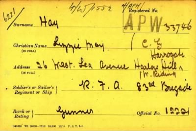 Thumbnail for 033/0191/HAW-HAY > Hay, Archibald (12221)