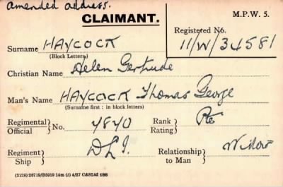 Thumbnail for 033/0191/HAW-HAY > Haycock, Thomas George (7870)