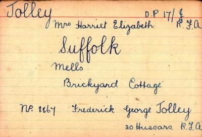 Thumbnail for 037/0226/JOH-JON > Jolley, Frederick George (8867)