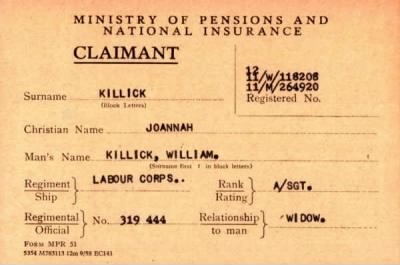 Thumbnail for 040/0238/KID-KIN > Killick, William (319444)