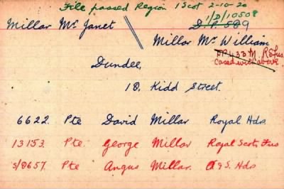 Thumbnail for 049/0293/MIL-MIL > Millar, David, George, Angus (6622, 13153, S/0657)