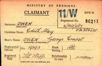 Thumbnail for 055/0326/OWE-OZZ > Owen, George Ernest (19393)