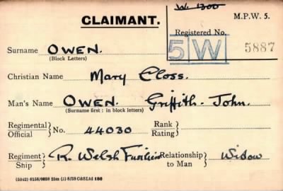 Thumbnail for 055/0326/OWE-OZZ > Owen, Giffith John (44030)