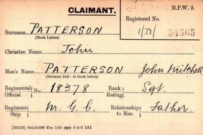 Thumbnail for 057/0334/PAT-PAU > Patterson, John Milchell (18378)