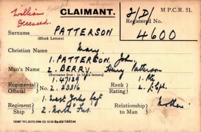 Thumbnail for 057/0334/PAT-PAU > Patterson, Berry, John, Henry Patterson (47129, 23316)