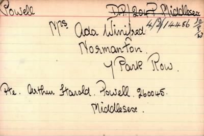 Thumbnail for 058/0349/POT-POW > Powell, Arthur Harold (260045)