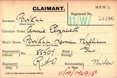 Thumbnail for 058/0349/POT-POW > Powell, Norman William (88507)