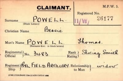 Thumbnail for 058/0349/POT-POW > Powell, Thomas (3483)