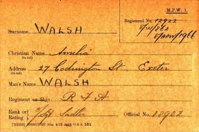 Thumbnail for 070/0445/WAL-WAL > Walsh, Harry (18902)