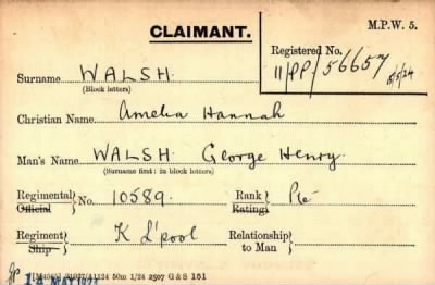 Thumbnail for 070/0445/WAL-WAL > Walsh, George Henry (10589)