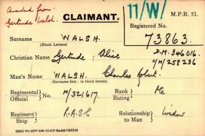 Thumbnail for 070/0445/WAL-WAL > Walsh, Charles Robert (M/321617)