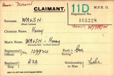 Thumbnail for 070/0445/WAL-WAL > Walsh, Harry (129934)