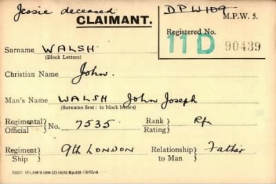 Thumbnail for 070/0445/WAL-WAL > Walsh, John Joseph (7535)