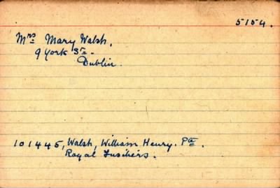 Thumbnail for 070/0445/WAL-WAL > Walsh, William Henry (101445)