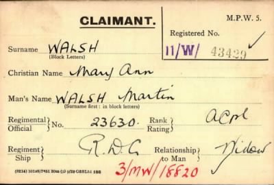 Thumbnail for 070/0445/WAL-WAL > Walsh, Martin (23630)