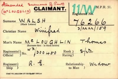 Thumbnail for 070/0445/WAL-WAL > Mc Loughlin, Thomas (Wr/300450)