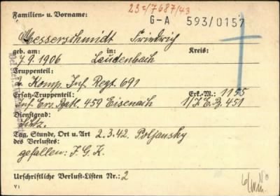 Thumbnail for Friedrich > Messerschmidt, Friedrich (G-A 593/0157)