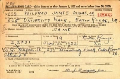 Thumbnail for Wilfred James > Dugas, Wilfred James (1922)