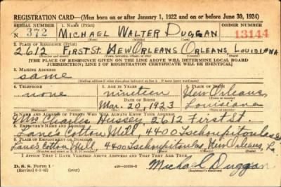 Thumbnail for Michael Walter > Duggan, Michael Walter (1923)