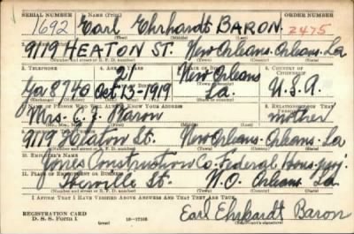 Thumbnail for Earl Ehrhardt > Baron, Earl Ehrhardt (1919)