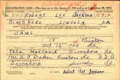 Thumbnail for Robert Lee > Jackson, Robert Lee (1924)