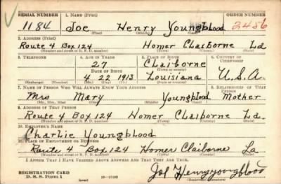 Thumbnail for Joe Henry > Youngblood, Joe Henry (1913)