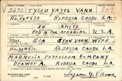 Thumbnail for Tyson Yates > Vann, Tyson Yates (1906)