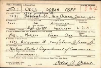 Thumbnail for Odis Odean > Oser, Odis Odean (1908)