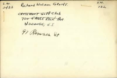 Thumbnail for Richard William > Groht, Richard William (1911)