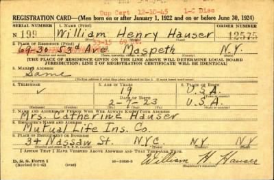 Thumbnail for Wiliam Henry > Hauser, Wiliam Henry (1923)