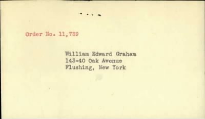 Thumbnail for William Edward > Graham, William Edward (1901)