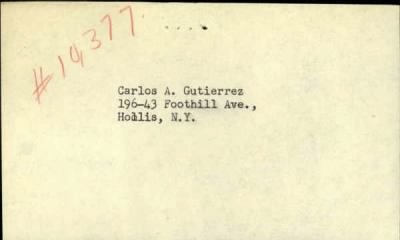 Thumbnail for Carlos A > Gutierrez, Carlos A (1900)