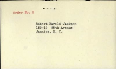 Thumbnail for Robert Harold > Jackson, Robert Harold (1912)