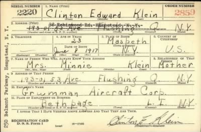 Thumbnail for Clinton Edwards > Klein, Clinton Edwards (1917)