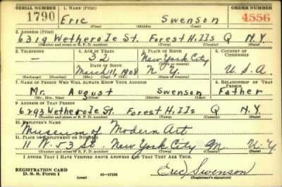 Thumbnail for Eric > Swenson, Eric (1908)