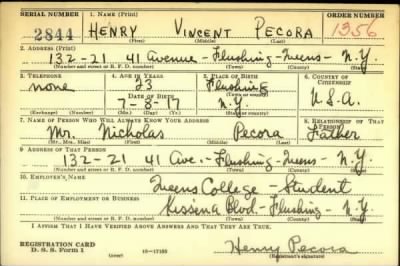 Thumbnail for Henry Vincent > Pecora, Henry Vincent (1917)