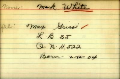 Thumbnail for Maceo > White, Maceo (1898)