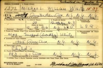 Thumbnail for Michael William > White, Michael William (1916)