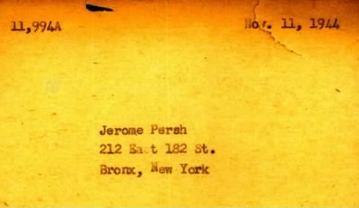 Thumbnail for Jerome > Persh, Jerome (1923)