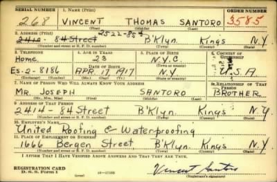 Thumbnail for Vincent Thomas > Santoro, Vincent Thomas (1917)