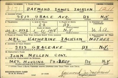 Thumbnail for Raymond James > Jackson, Raymond James (1918)