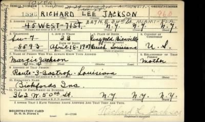 Thumbnail for Richard Lee > Jackson, Richard Lee (1907)