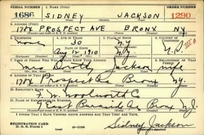 Thumbnail for Sidney > Jackson, Sidney (1910)