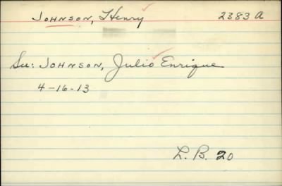 Thumbnail for Henry > Johnson, Henry (1911)