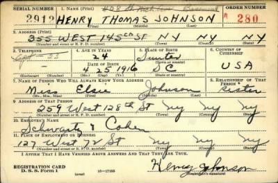 Thumbnail for Henry Thomas > Johnson, Henry Thomas (1916)