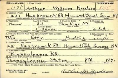 Thumbnail for Arthur William > Hudson, Arthur William (1906)